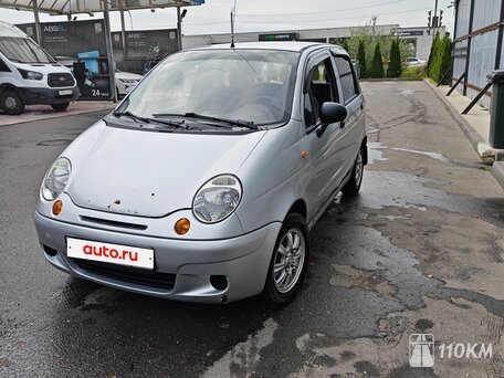 Daewoo, Matiz, 800, 52, бензин, хэтчбек, механика, передний привод, среднее состояние, левый, серебряный, 220 000 ₽