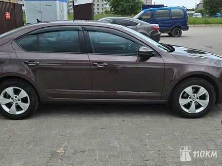 Skoda, Octavia, 1400, 245, бензин, хэтчбек, робот, передний привод, среднее состояние, левый, коричневый, 1 750 000 ₽